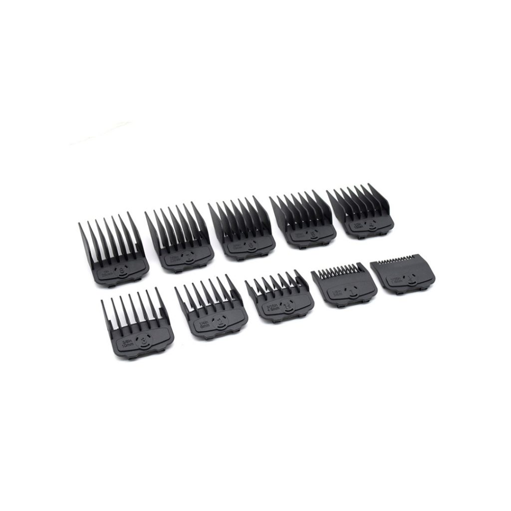 Clipper Guards 10pc Sizes 0.58 Black Rapple Products