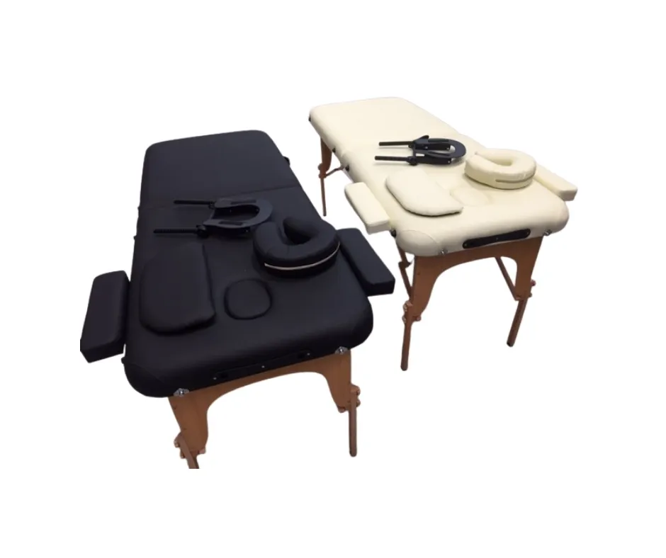 Lucy Portable Massage Bed | Cream / Black