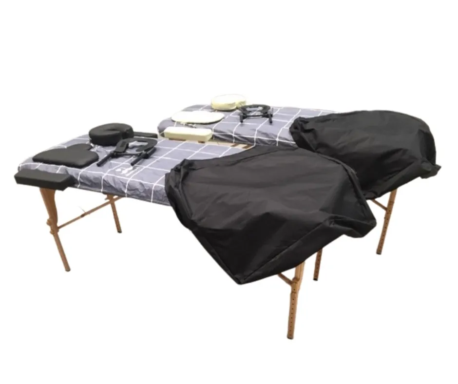 Lucy Portable Massage Bed | Cream / Black