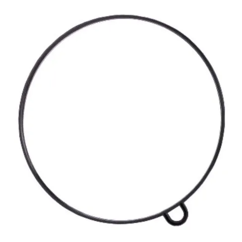 Mirror Round with Handle | Black