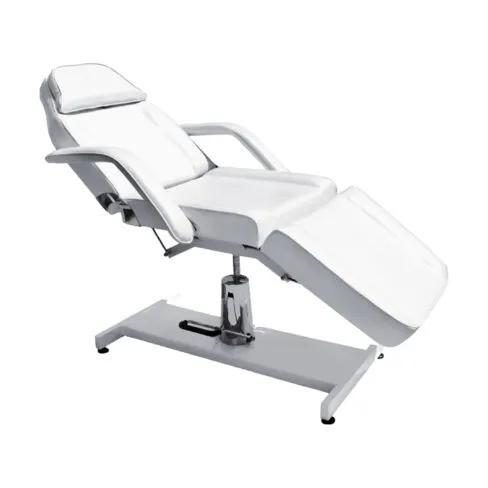 Mary Facial bed with Hydraulic Pump | White