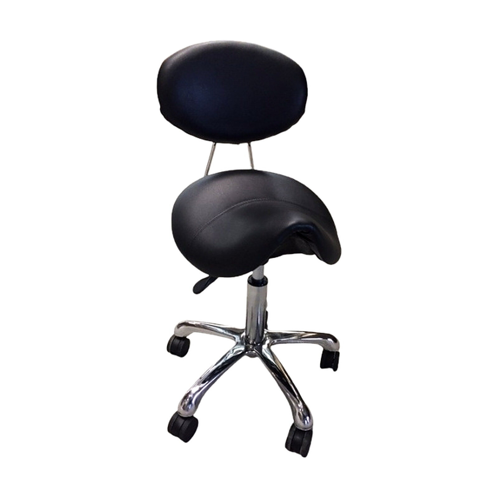 Sam CuttingStyling Stool | Black โ Rapple Sam Cutting/Styling Stool | Black