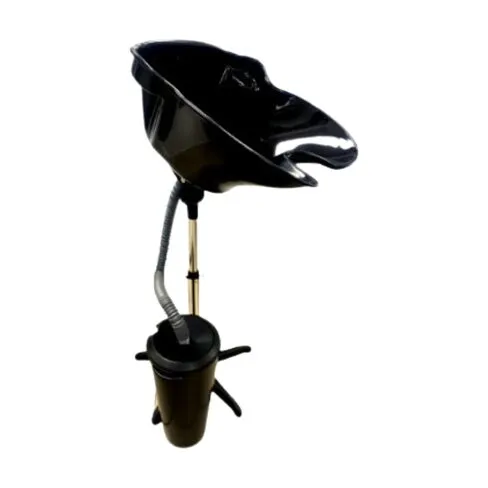 Atlas Free Standing Plastic Basin Incl Bin | Black