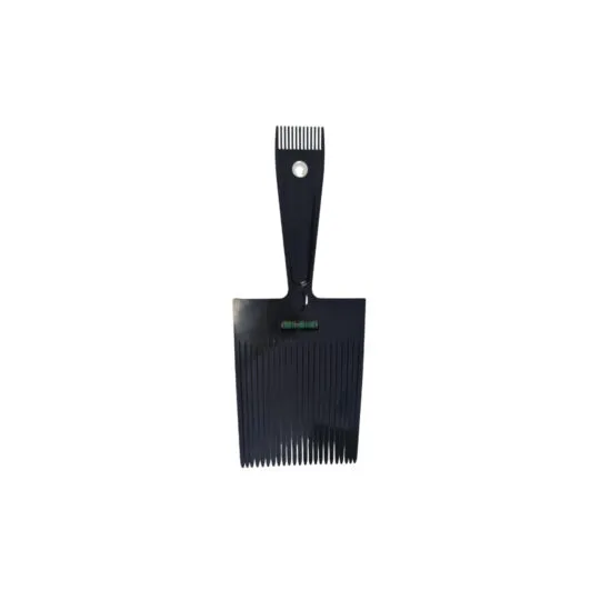 Flat Top Comb with Spirit Level | Black