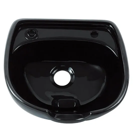 Black Ceramic Shampoo Basin 126 x 75 x 78cm