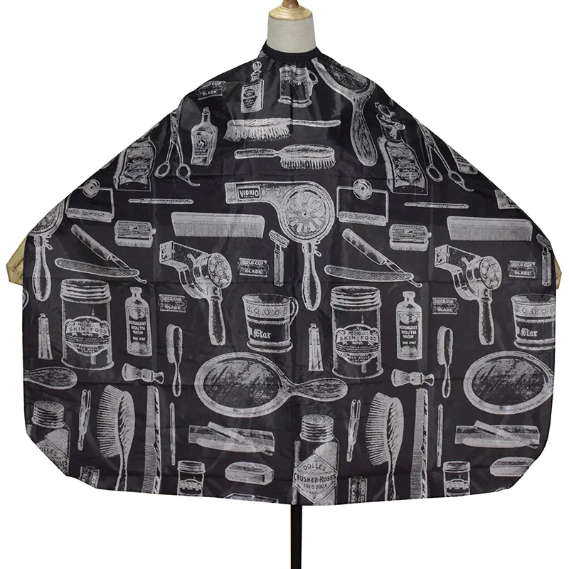 Polyester Black or White Cape with patern