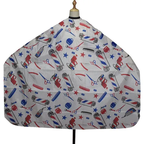 Cape Blue,Red and White Pattern with hook