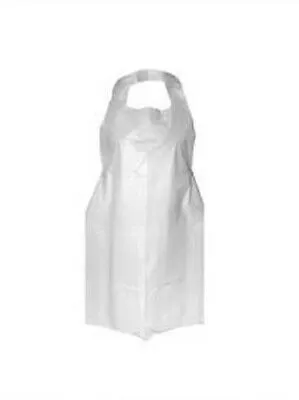 Apron (Plastic) - Pack of 100's | White