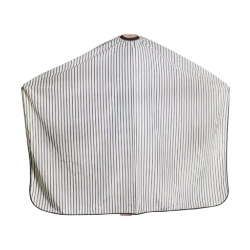 Polyester White & Black Stripes Cape
