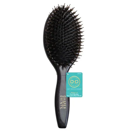 Oval Lux Porcupine Boar Brush | Wood Collection | D&D