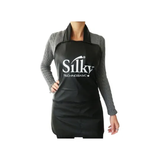 Silky Apron – Branded | Black