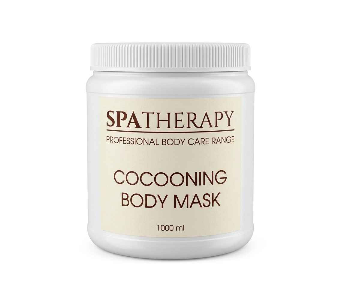 Spa Therapy Cocooning Body Mask – Rapple Cocooning Body Mask jar from Spa Therapy’s professional body care range, 1000 ml
