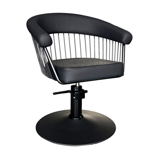 Leah Premium Styling Chair | Black