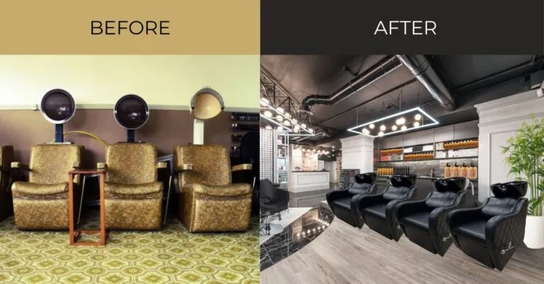 Hair salon makeover – Rapple Hair salon makeover