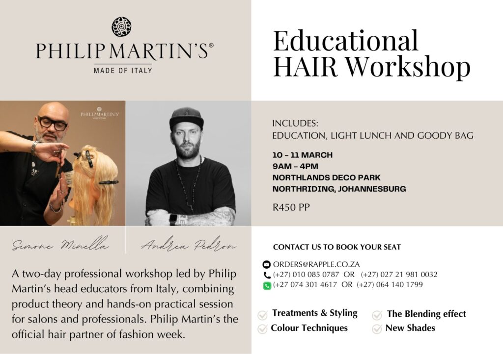 Elevate Your Craft with Philip Martin’s Educational Hair Workshop