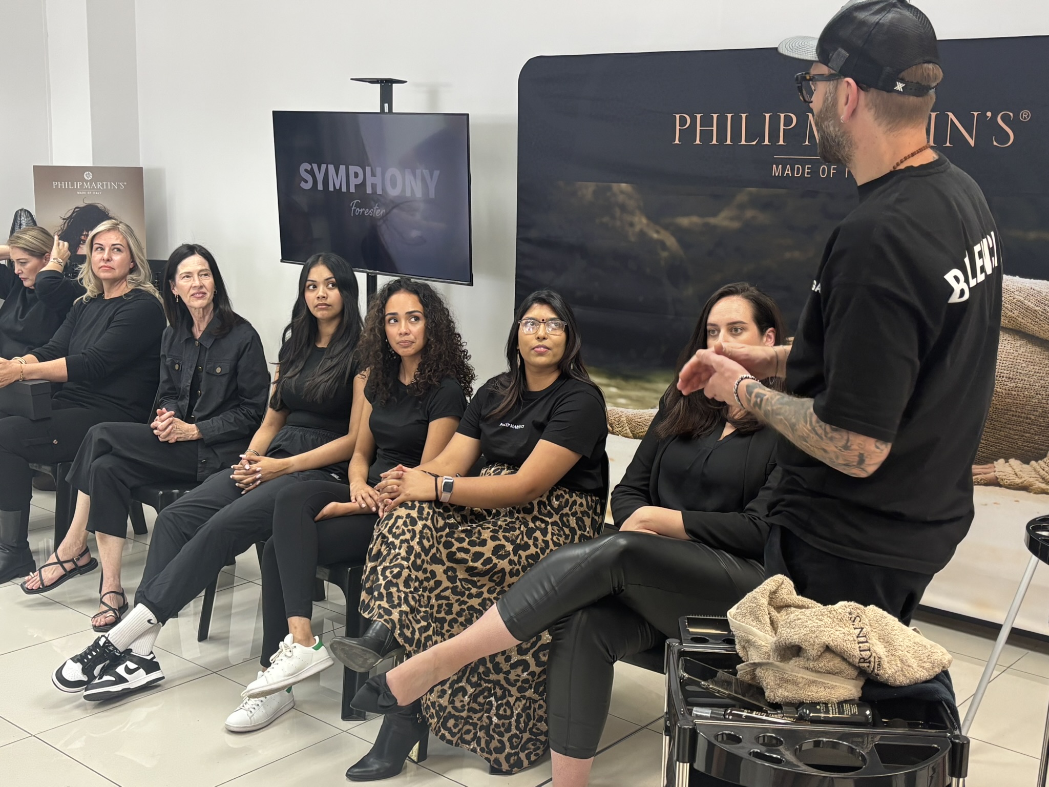Attendees at the Philip Martin’s Marmellata colour session