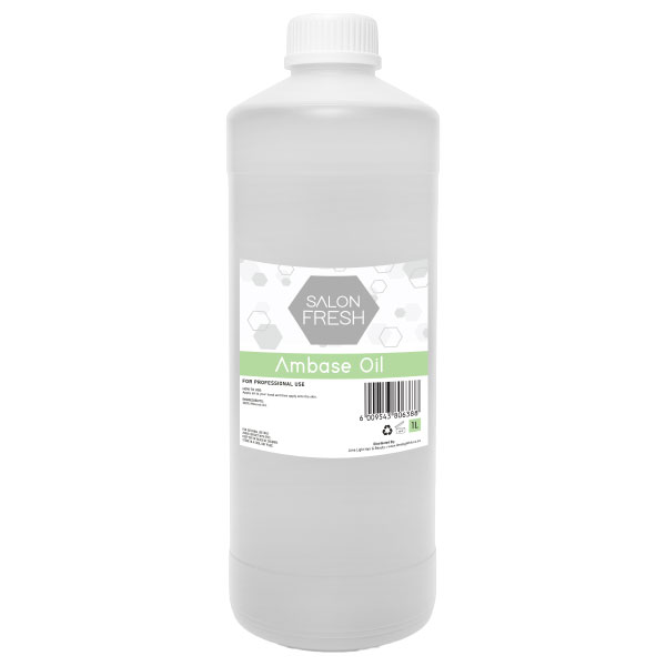 NFBAROSFSL10jpg โ Rapple Bottle of Salon Fresh Ambase Oil for professional use, tall white container with label and green band