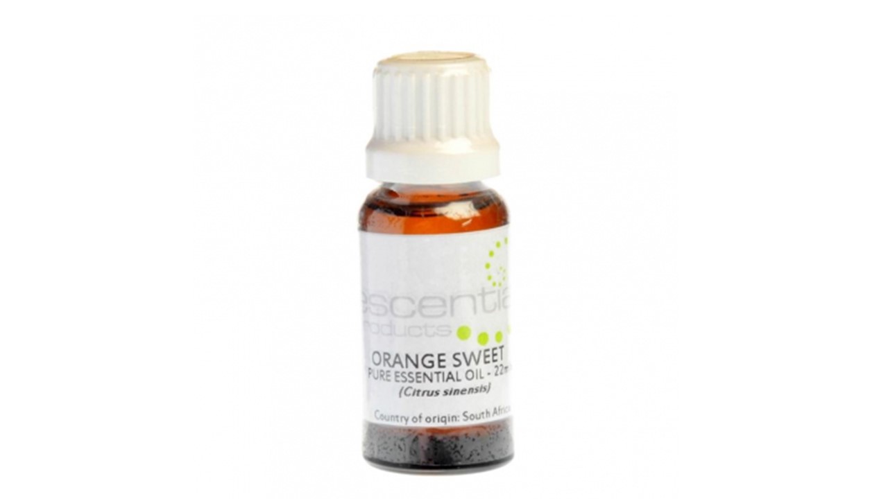 Salon_Fresh_Essential_Oil_Orange_Sweet_11mljpg โ Rapple Amber glass essential oil bottle with white cap; label reads 'Orange Sweet' and 'Pure Essential Oil' (Citrus sinensis).