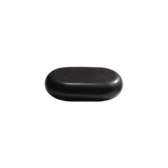 Small_Hot_Stonejpg – Rapple Smooth black pebble with rounded edges on a white background