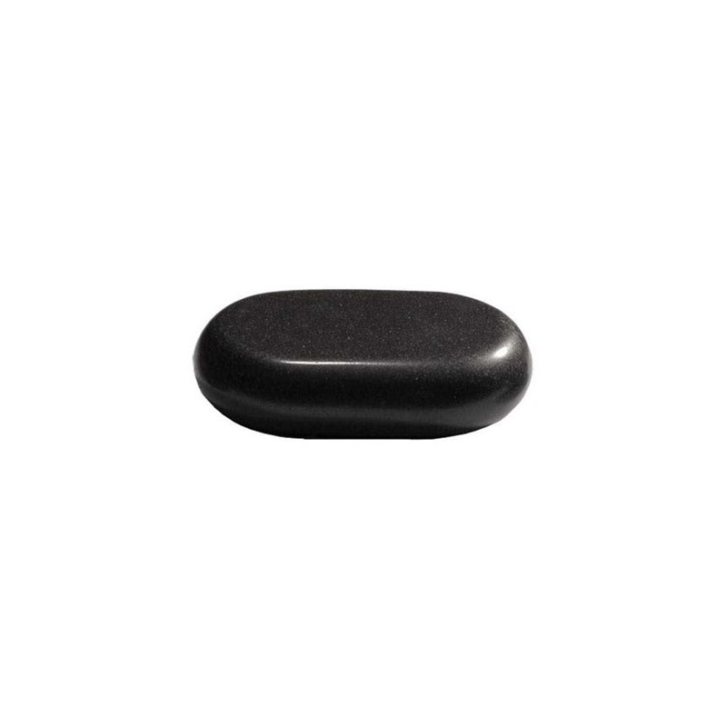 Small_Hot_Stonejpg – Rapple Smooth black pebble with rounded edges on a white background
