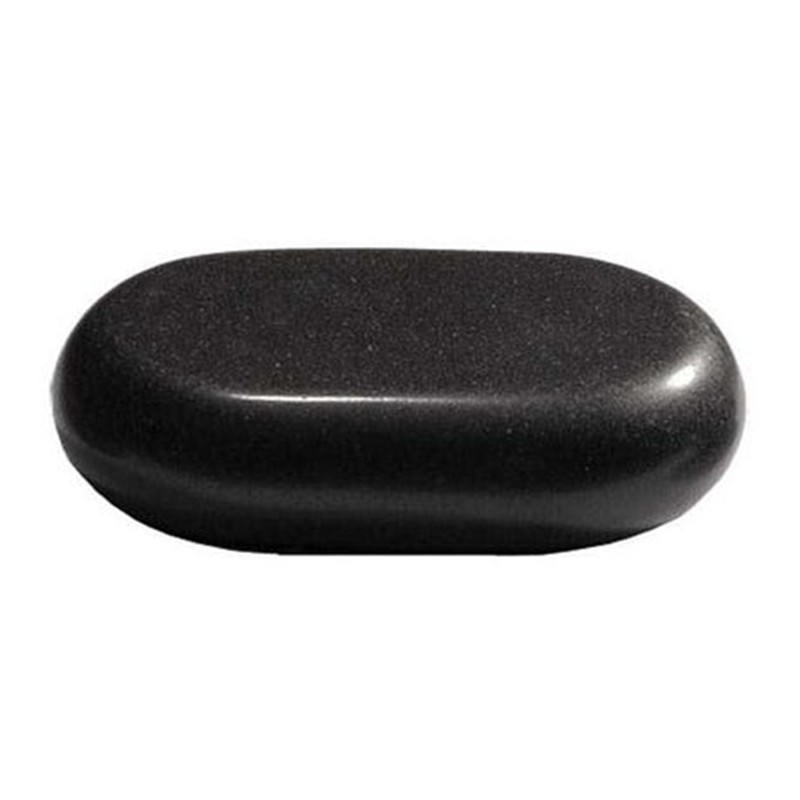 XL_Hot_Stonejpg โ Rapple Polished black pebble with smooth, rounded edges on a white background