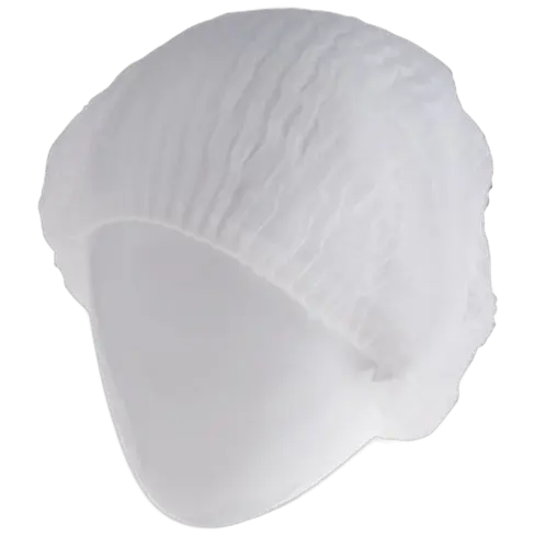 Bouffant/Mop Caps - White - 100pc
