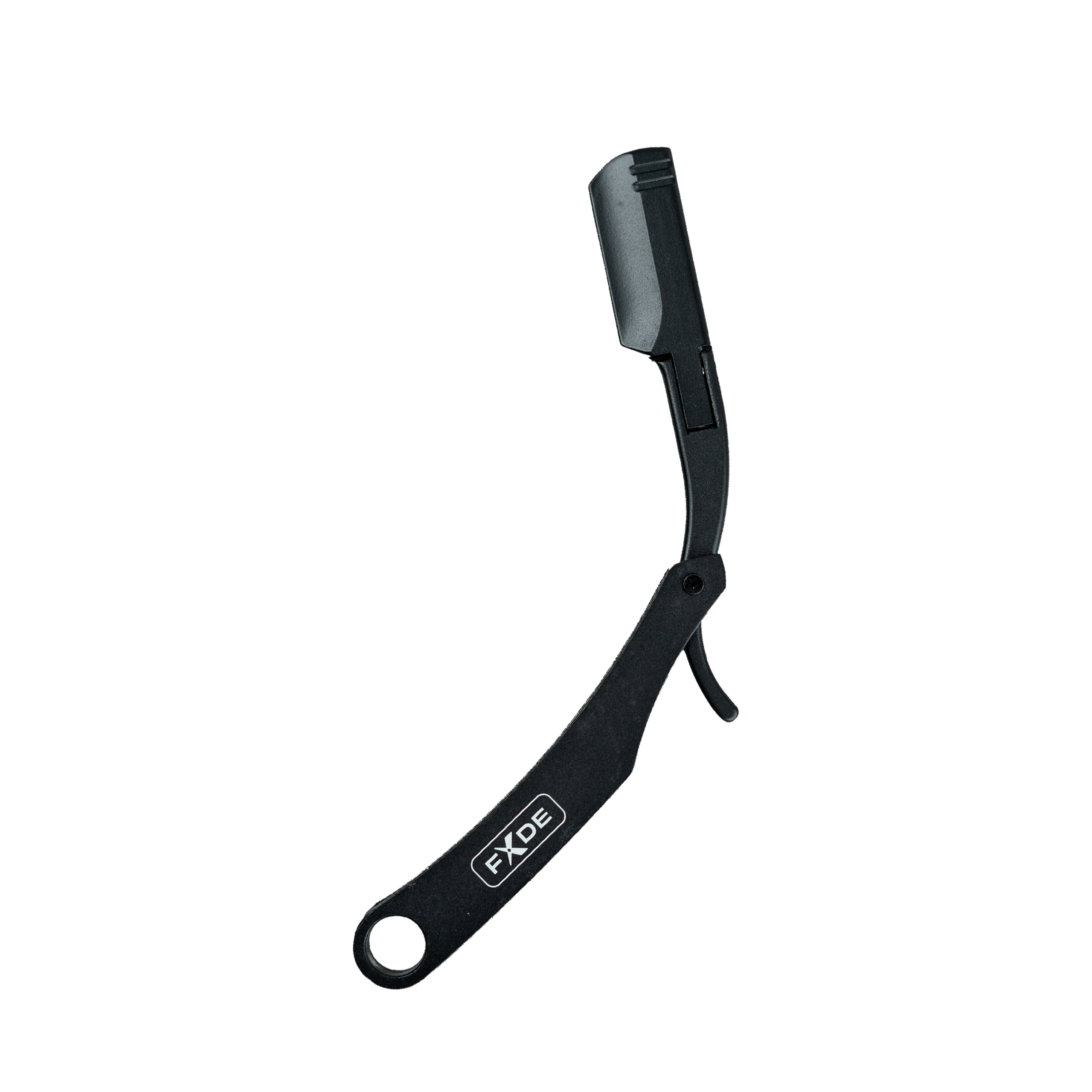 fxde-1780484165341-u1ns3tlg2vopng – Rapple Close-up of a black adjustable tool arm with a circular end hole, set against a white background.