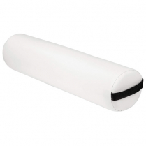 middle_NBESACUNB008jpg – Rapple White cylindrical lip balm tube lying on its side with a black inner cap showing at one end and a rounded shape