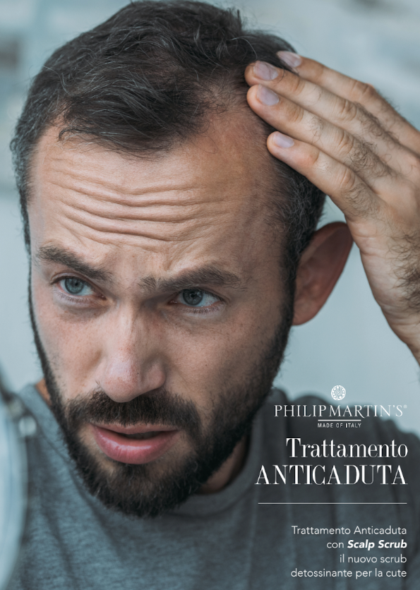 philip-martins-showcard-anticaduta-uomo โ Rapple Philip Martin's salon showcard for men's anti hair loss treatments