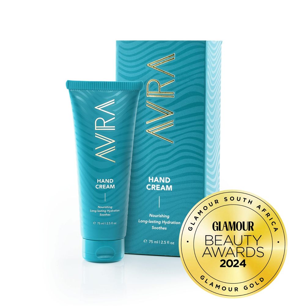 AVRA Hand Cream with GLAMOUR Beauty Awards 2024 gold seal