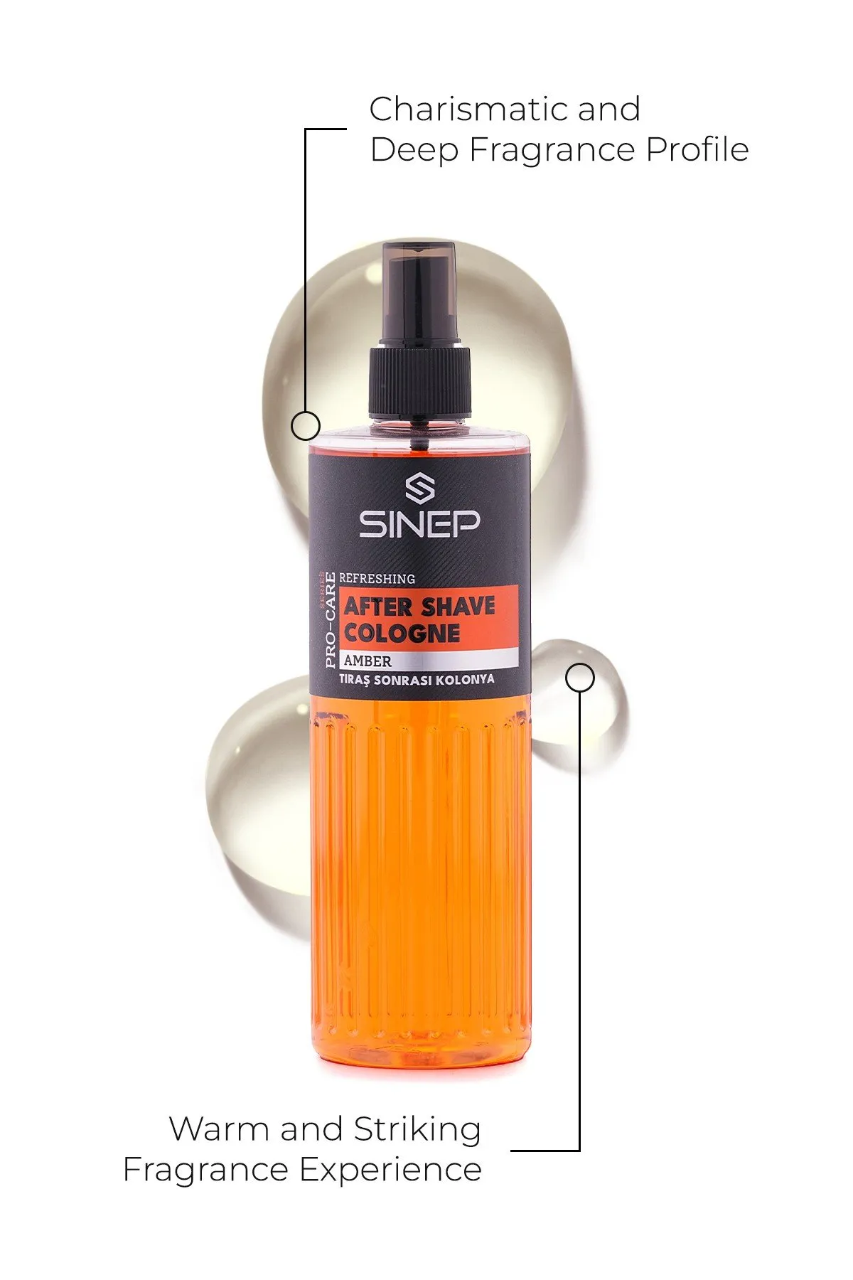 Sinep Amber After Shave Cologne 400ml - view 2 – Rapple Sinep Amber After Shave Cologne 400ml - view 2