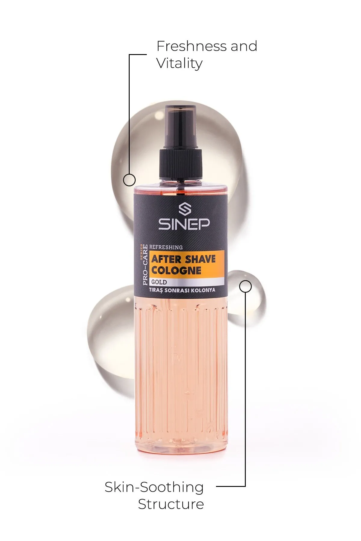 Sinep Gold After Shave Cologne 400ml - view 2 – Rapple Sinep Gold After Shave Cologne 400ml - view 2