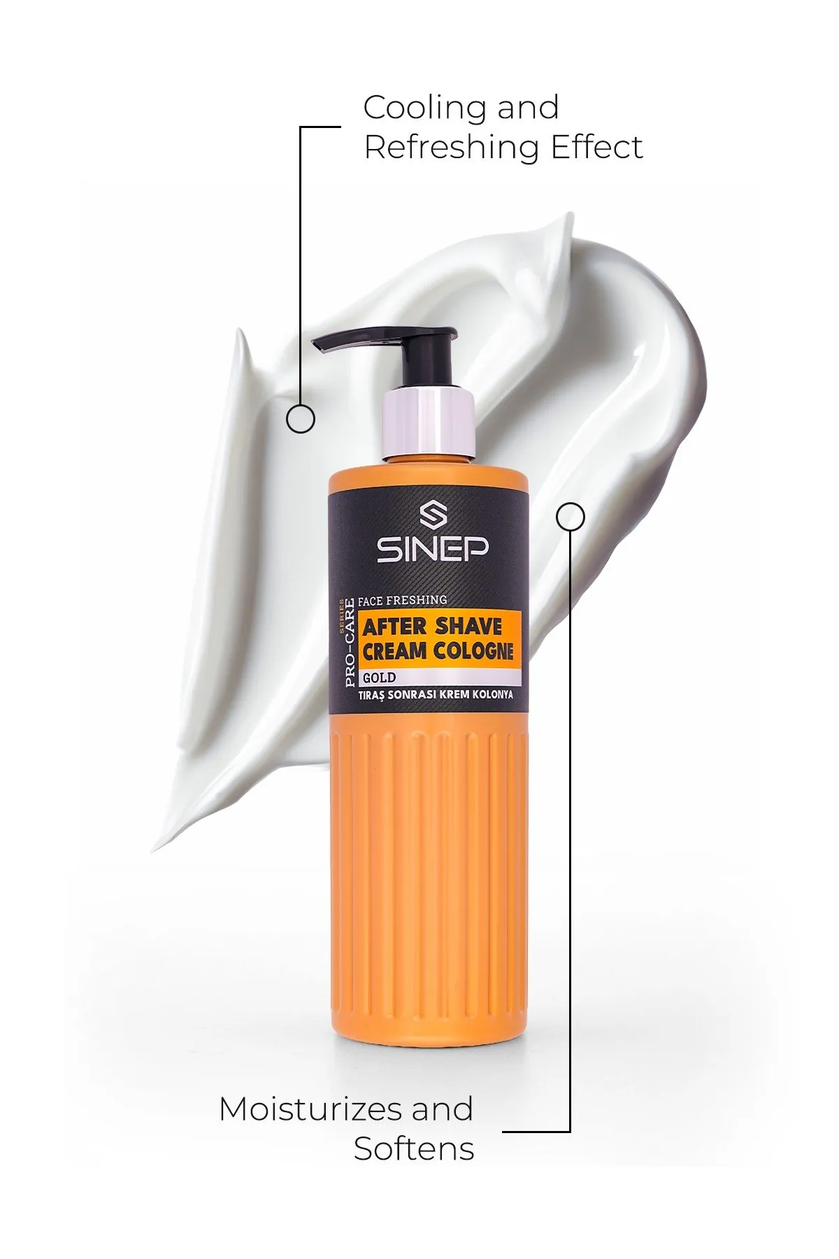 Sinep Gold After Shave Cream Cologne 400ml - view 2 – Rapple Sinep Gold After Shave Cream Cologne 400ml - view 2