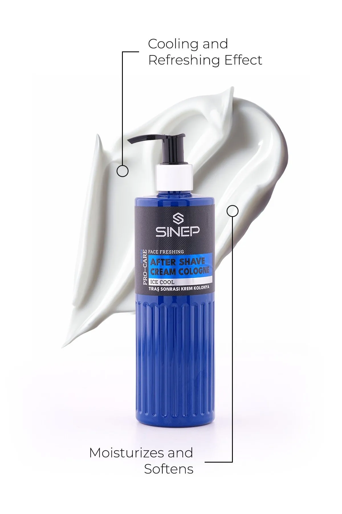 Sinep Ice Cool After Shave Cream Cologne 400ml - view 2 – Rapple Sinep Ice Cool After Shave Cream Cologne 400ml - view 2