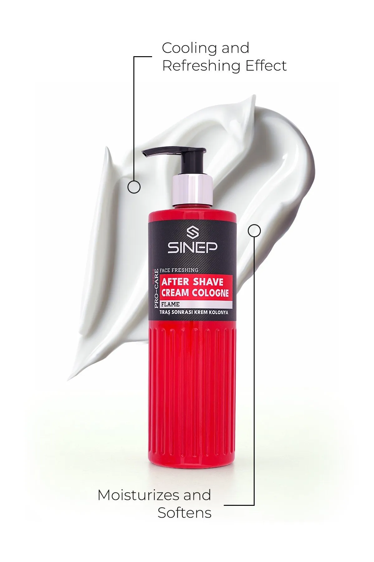 Sinep Flame After Shave Cream Cologne 400ml - view 2 – Rapple Sinep Flame After Shave Cream Cologne 400ml - view 2