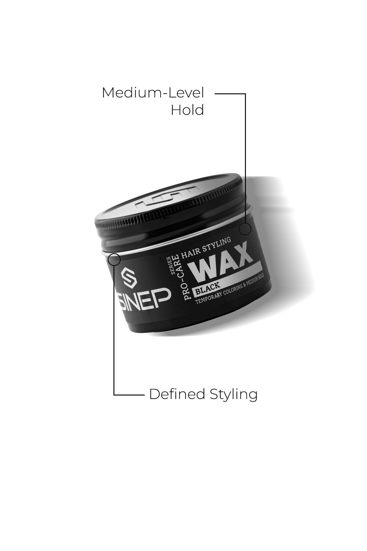 Sinep Black Colouring Hair Wax 100ml - view 2 โ Rapple Sinep Black Colouring Hair Wax 100ml - view 2