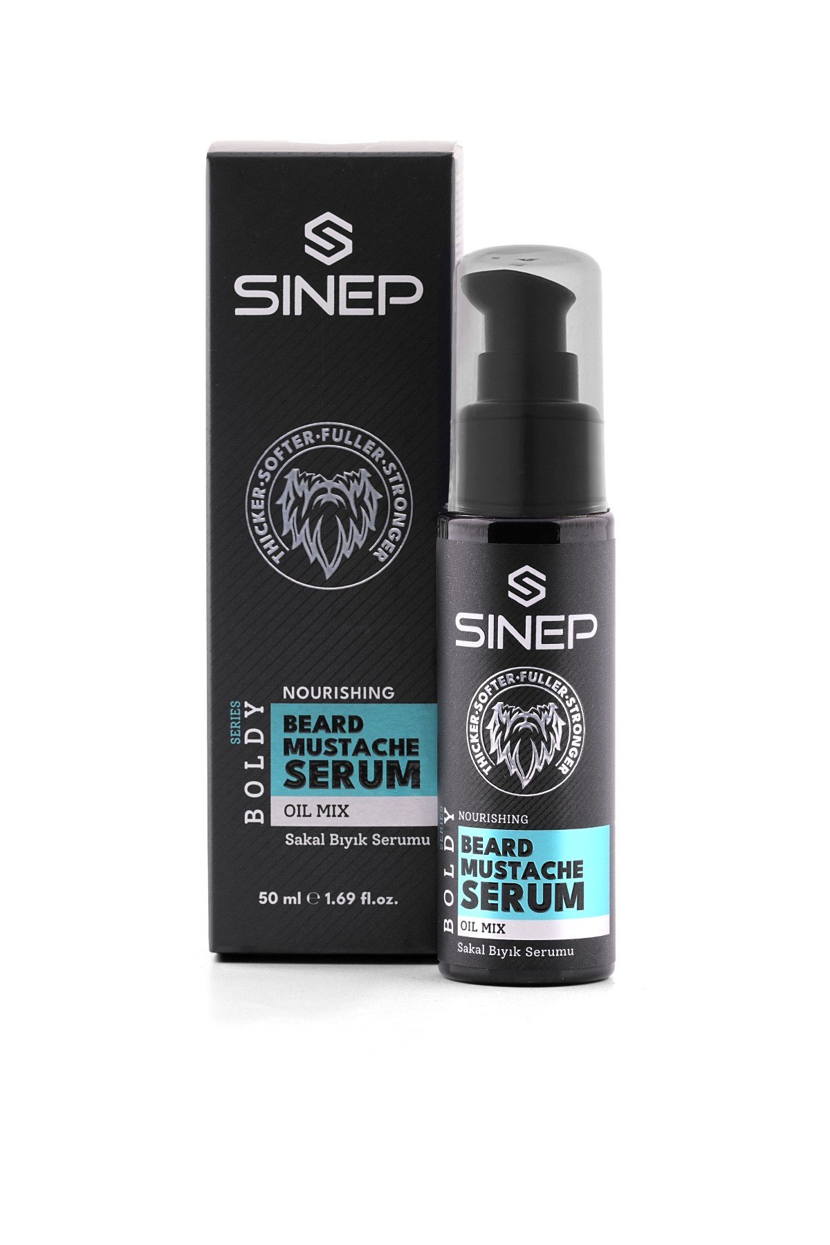 Sinep Beard and Moustache Serum Oil Mix 50ml - view 2 โ Rapple Sinep Beard and Moustache Serum Oil Mix 50ml - view 2