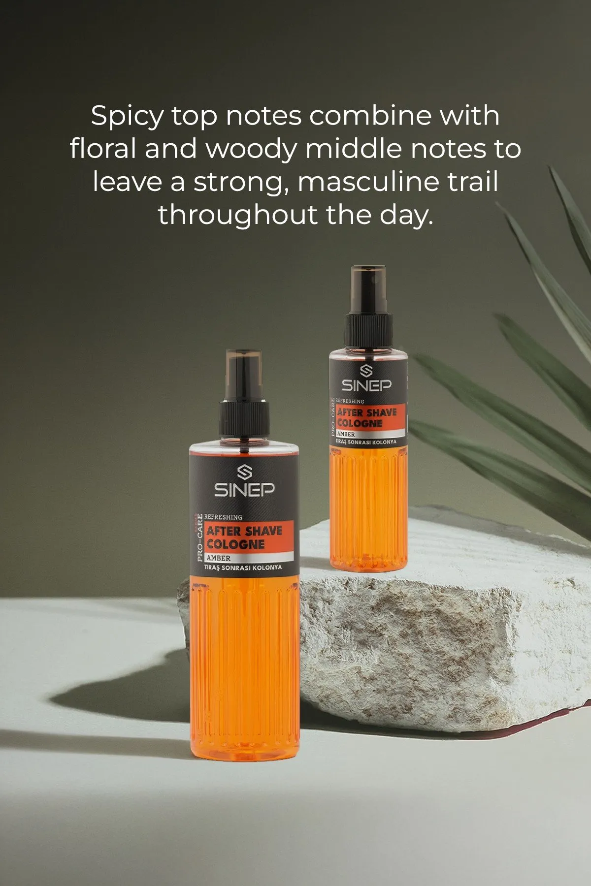 Sinep Amber After Shave Cologne 400ml - view 3 – Rapple Sinep Amber After Shave Cologne 400ml - view 3