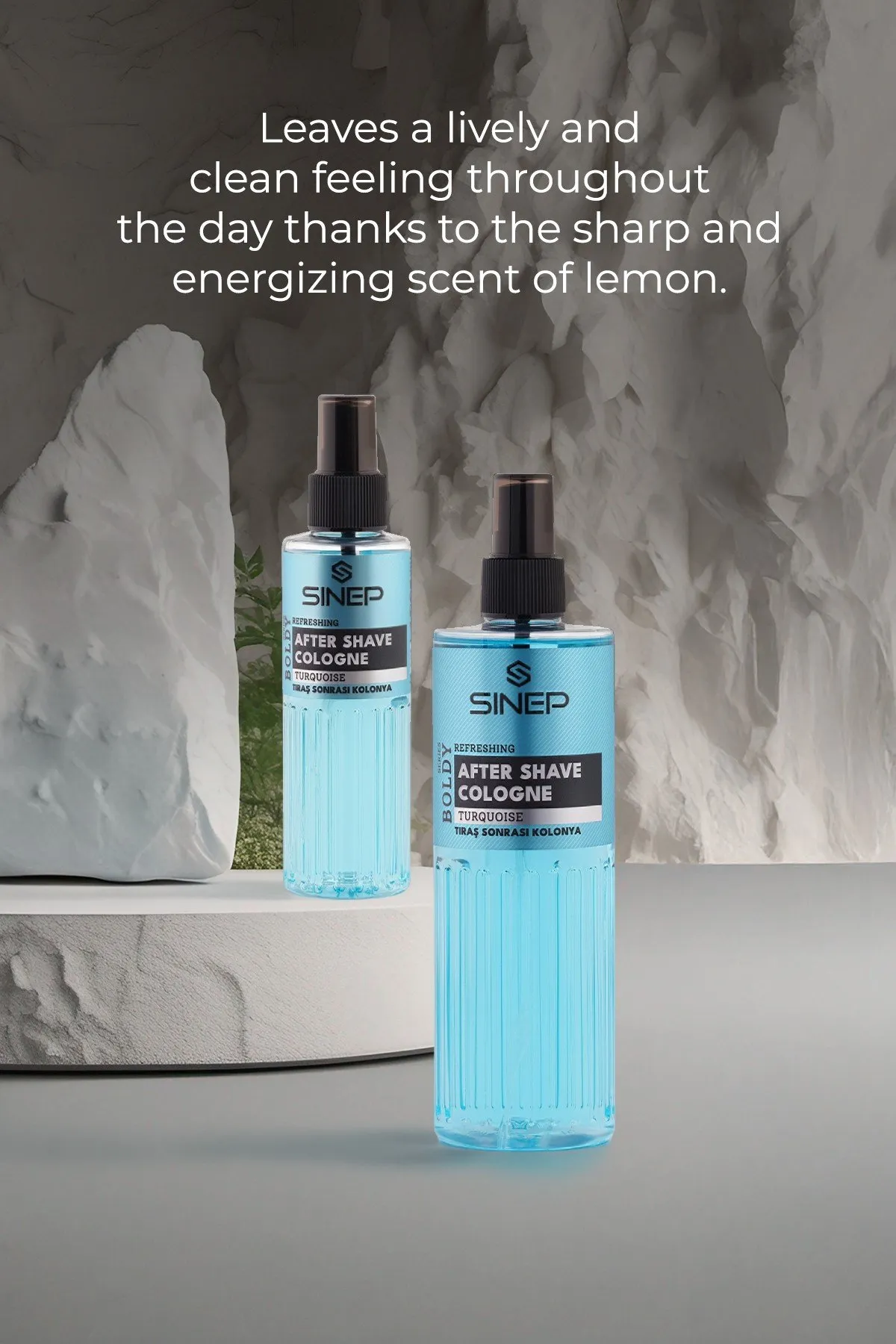 Sinep Turquoise After Shave Cologne 400ml - view 3 – Rapple Sinep Turquoise After Shave Cologne 400ml - view 3