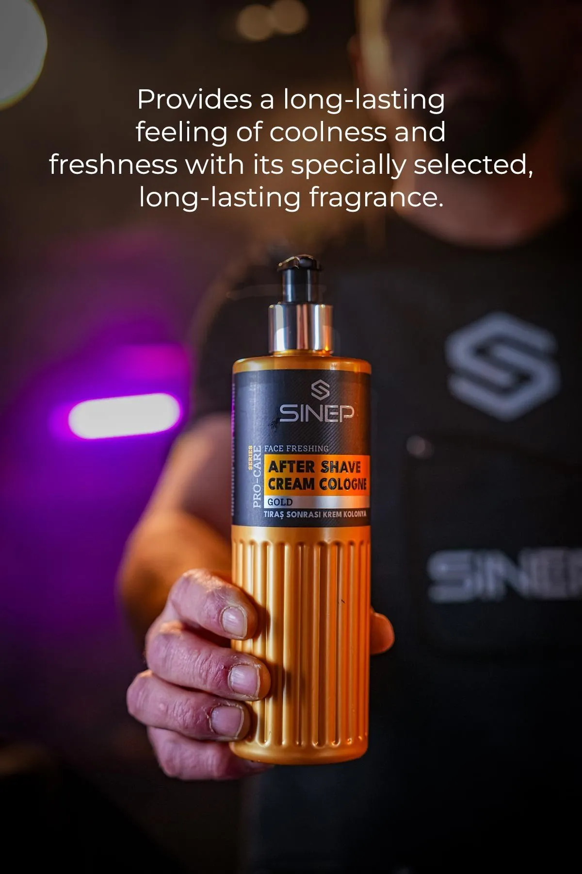 Sinep Gold After Shave Cream Cologne 400ml - view 3 – Rapple Sinep Gold After Shave Cream Cologne 400ml - view 3