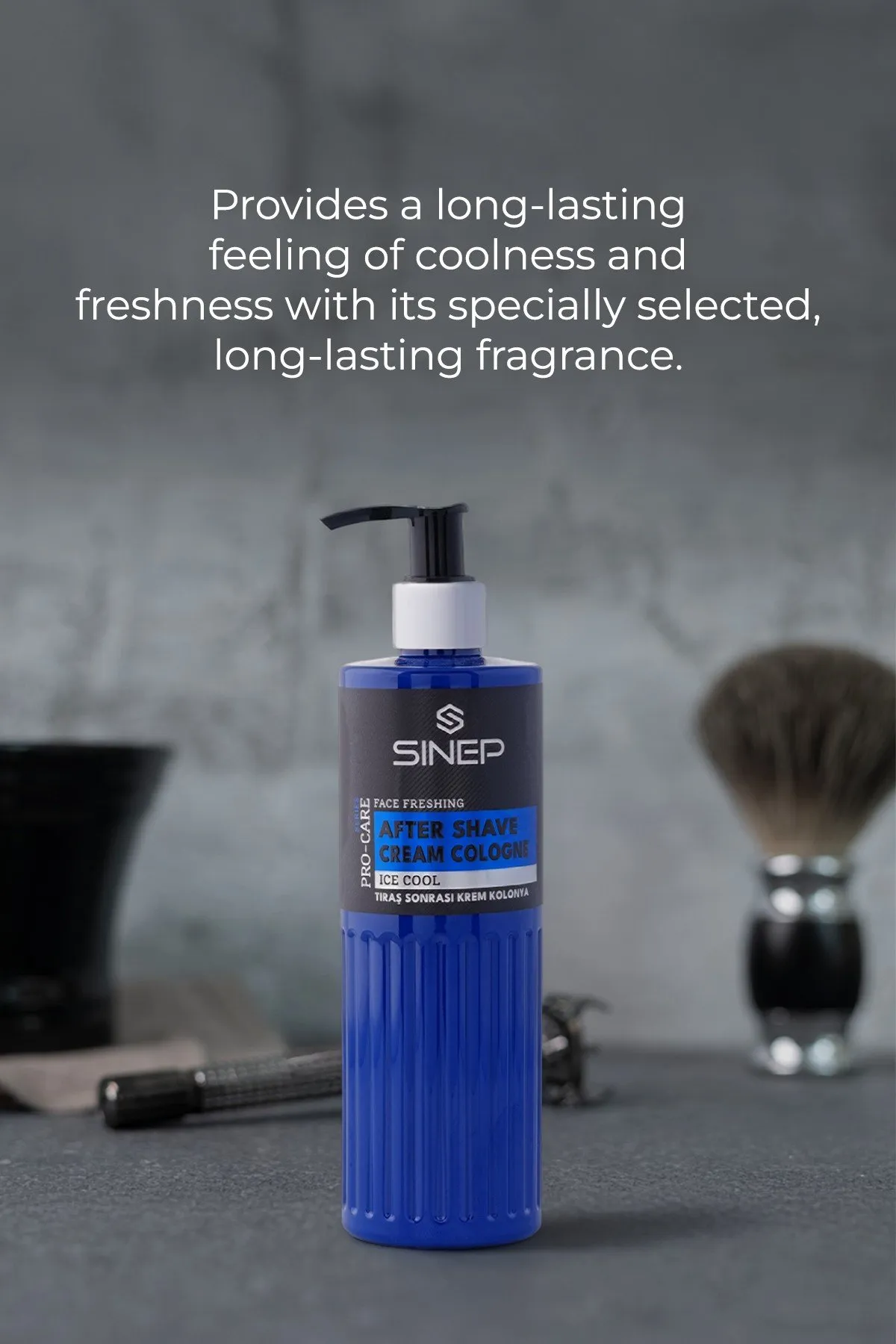 Sinep Ice Cool After Shave Cream Cologne 400ml - view 3 – Rapple Sinep Ice Cool After Shave Cream Cologne 400ml - view 3