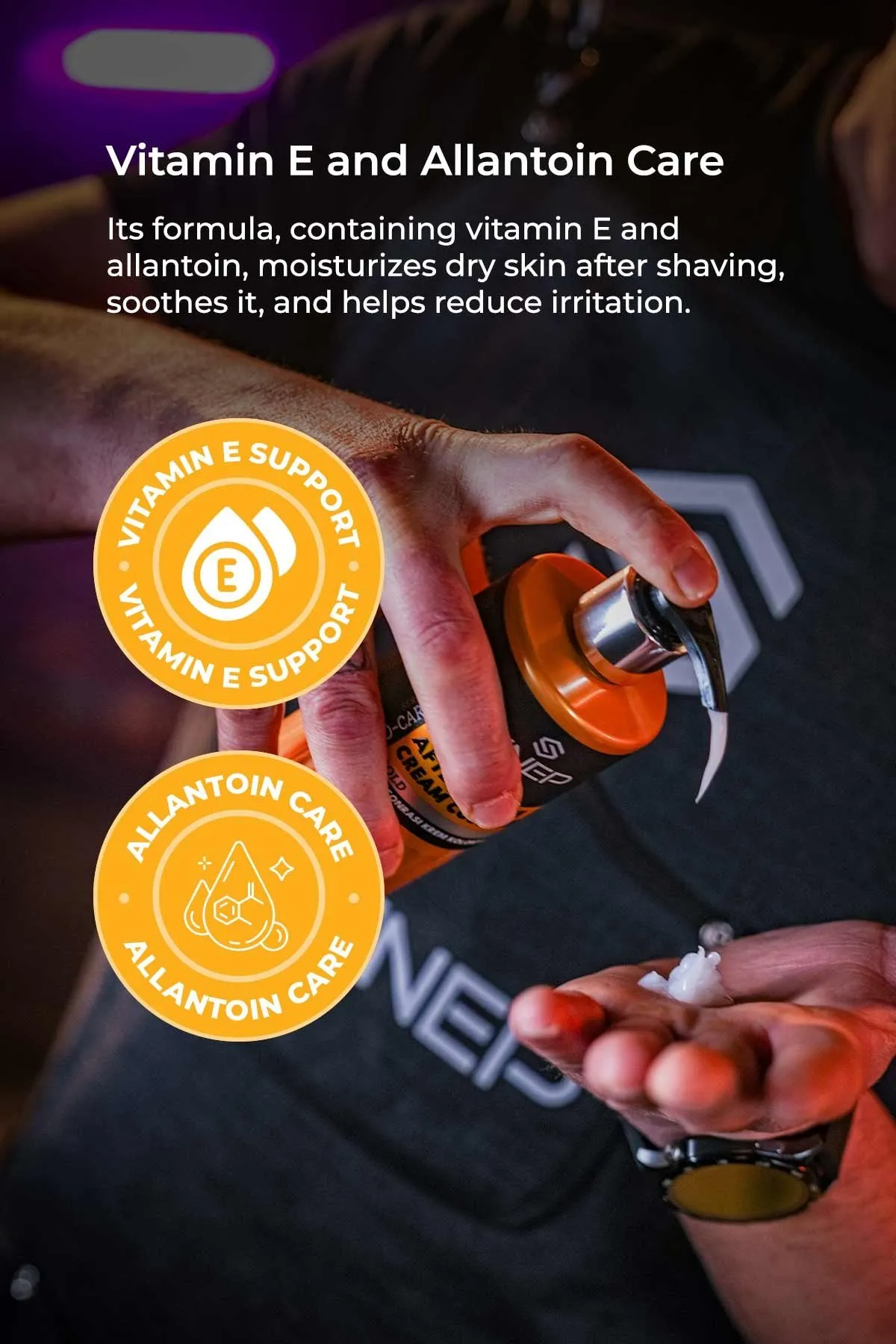 Sinep Gold After Shave Cream Cologne 400ml - view 4 – Rapple Sinep Gold After Shave Cream Cologne 400ml - view 4