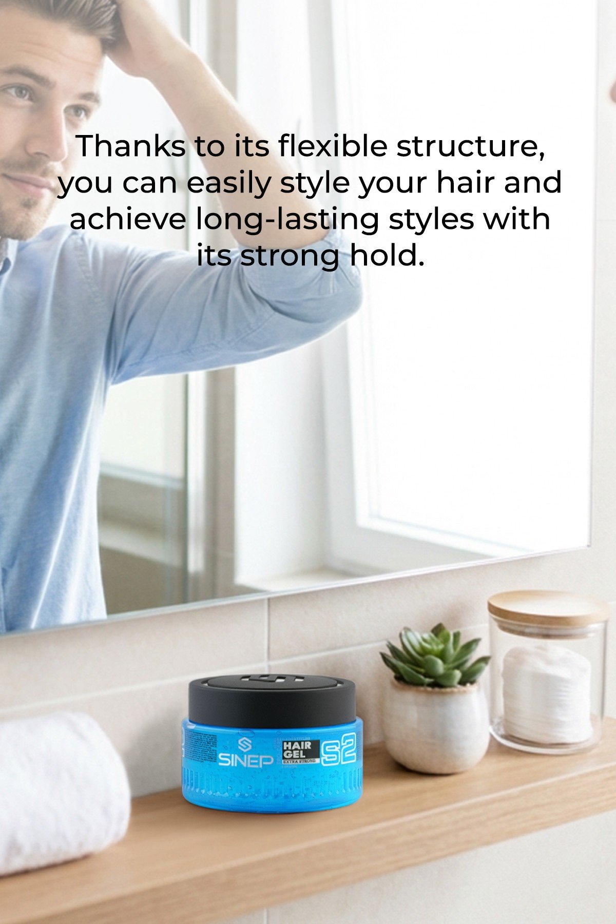 Sinep Extra Strong Hair Gel 300ml - view 4 – Rapple Sinep Extra Strong Hair Gel 300ml - view 4