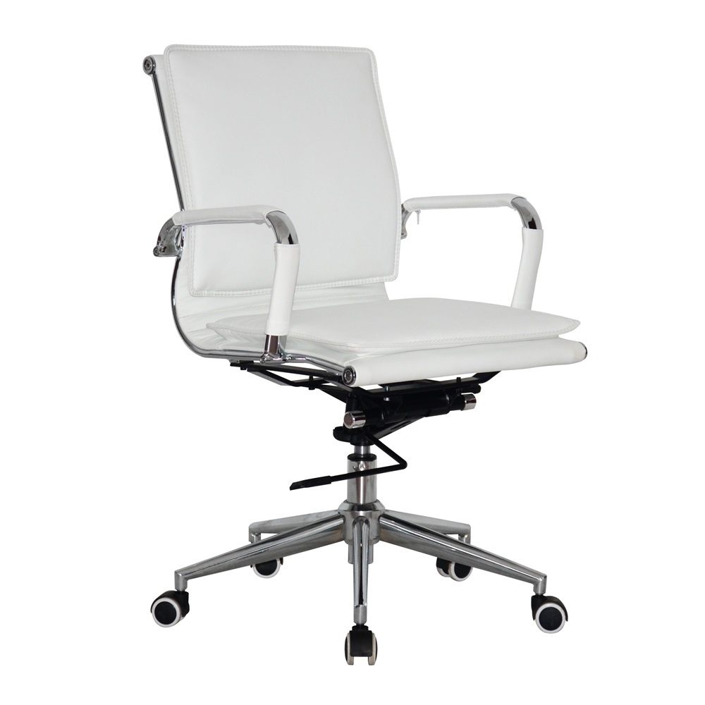 Classic Flat Cushion Mid Back Chair