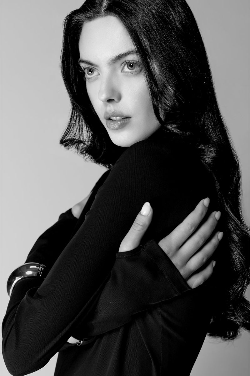 Black and white portrait