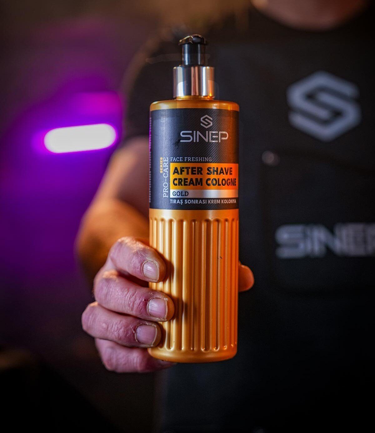 SINEP Gold after-shave cream cologne