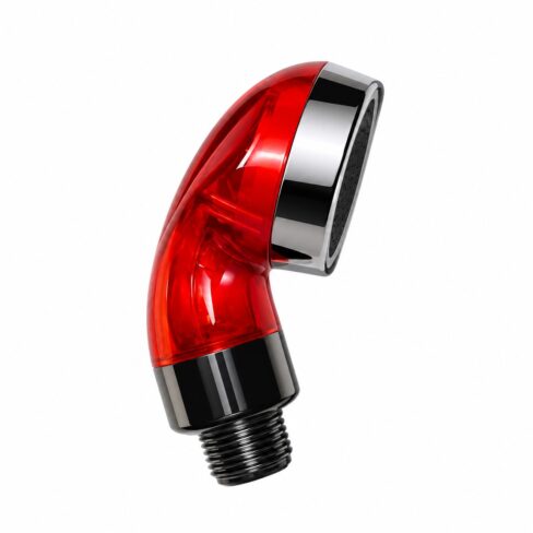 Shower Head J with Pipe - Chrome