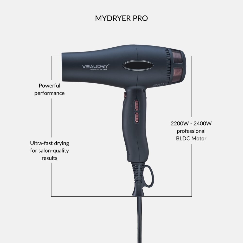 Veaudry myDryer PRO hair dryer - Black (5)